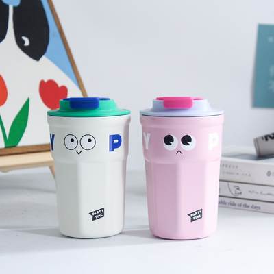 Simple portable outdoor rope thermos cup girls office coffee cup personalized direct drinking car water Cup