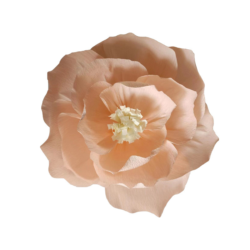 カラフルな 3d クリンクル紙の花結婚式フェスティバルパーティーの装飾造花小道具用品|undefined