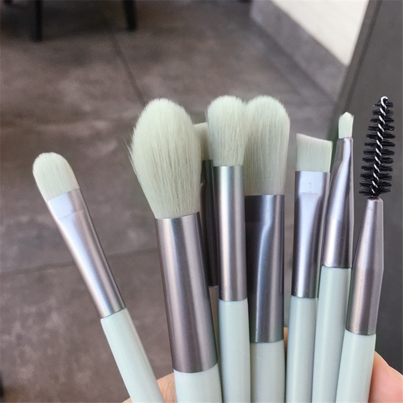 8 mini makeup brush set ins eyeshadow brush foundation blush brush novice soft hair set brush beauty tools