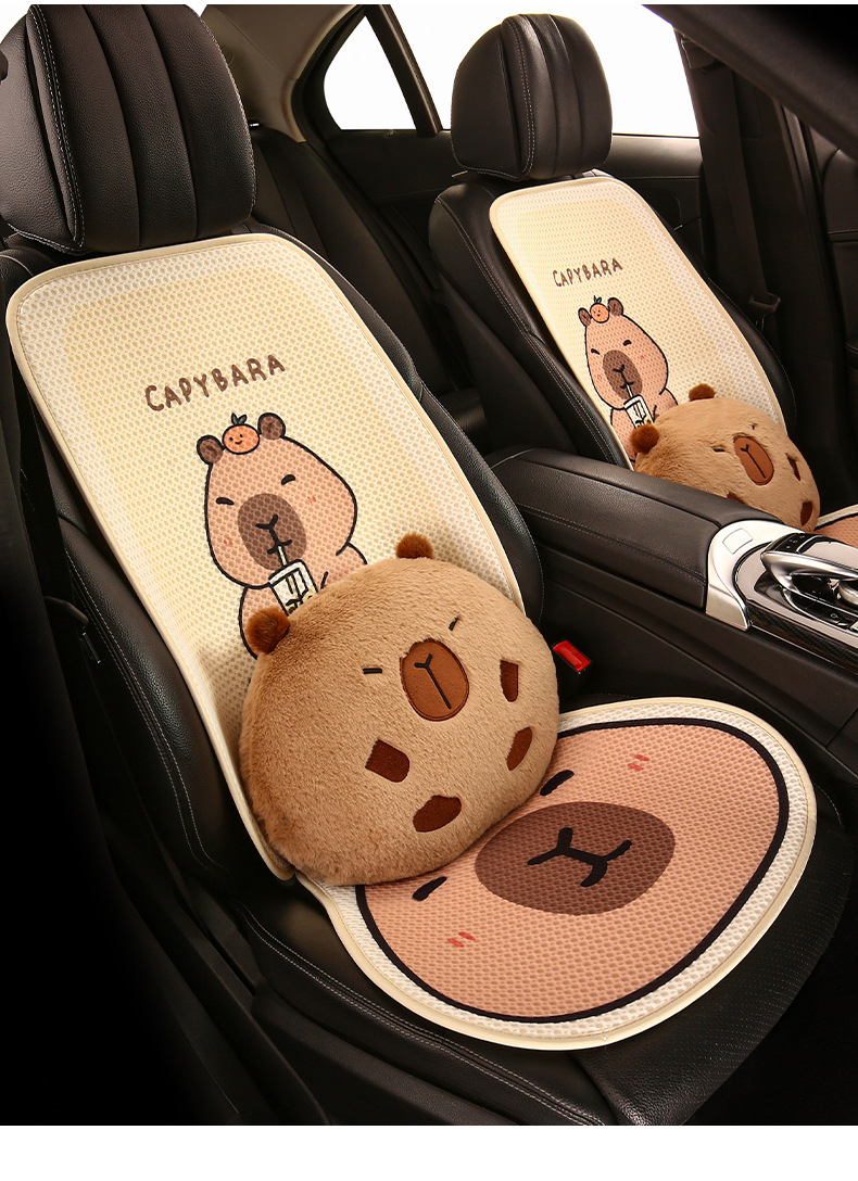 Moteriška vyriška miela animacinė „Four Seasons“ universali automobilio sėdynės pagalvėlė, tinkanti „Wuling Fruit Hongguang MINI Fruit Plus“_voghion.com