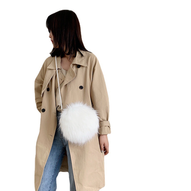 Autumn and Winter New Mao Mao Bag Small Bag Women's 2023 New Fashionable Korean Style All-match Crossbody Bag Pearl Fashion Small Span Bag