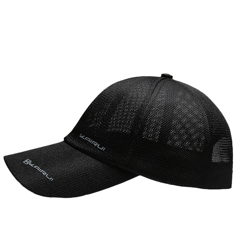 Hat men's spring and summer new sun protection mesh baseball cap middle-aged and elderly outdoor sports breathable peaked cap