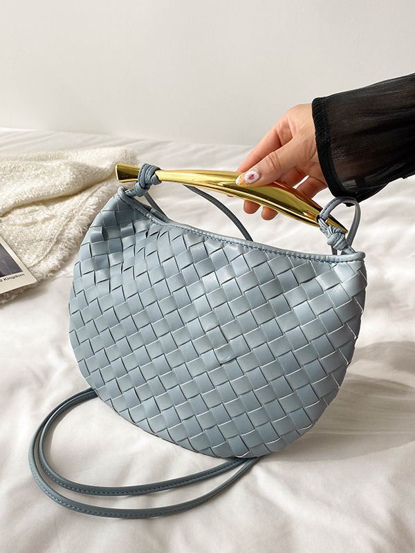 2023 New Sardine Bag Popular Woven Women's Bag Niche Design Portable Shoulder Crossbody All-match Underarm Bag Trendy