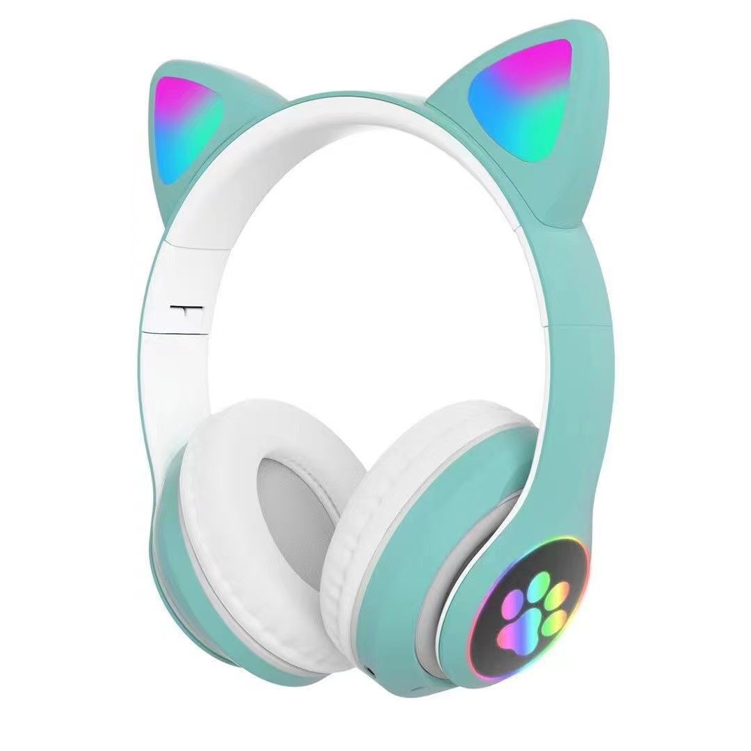 Luminous cat ear Bluetooth headset wireless headset STN-28 cross-border explosions cute new