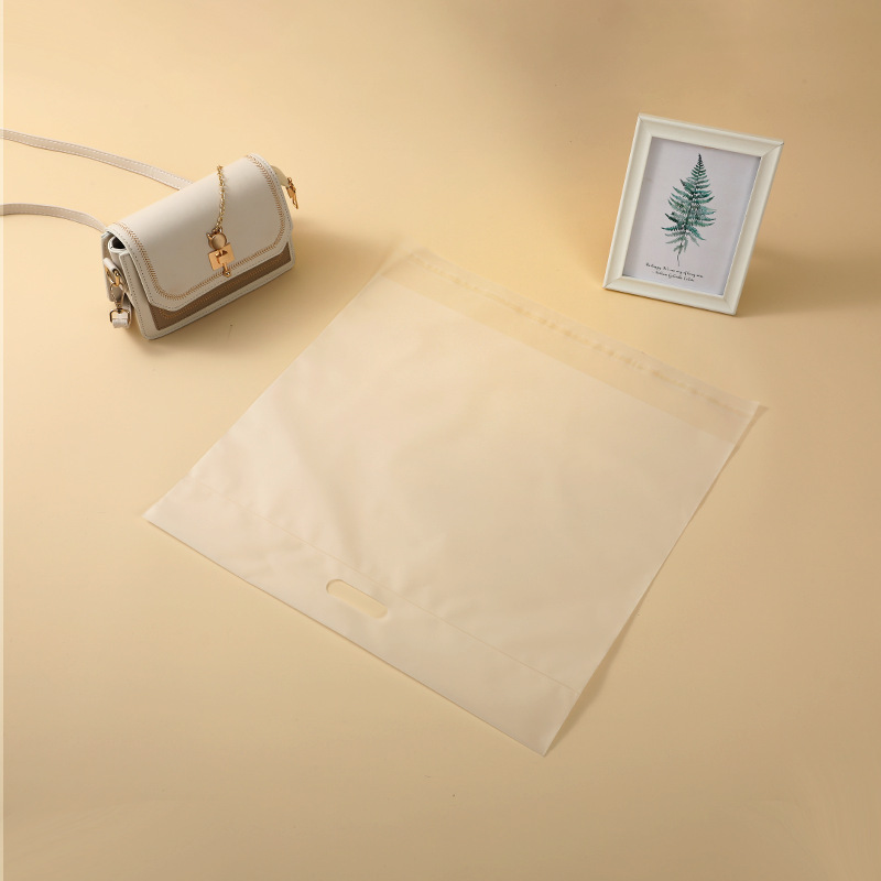 Portable Express Bag CPE Thickened Frosted Transparent Express Bag E-commerce Express Bag Large Batch Self-adhesive Packaging Bag