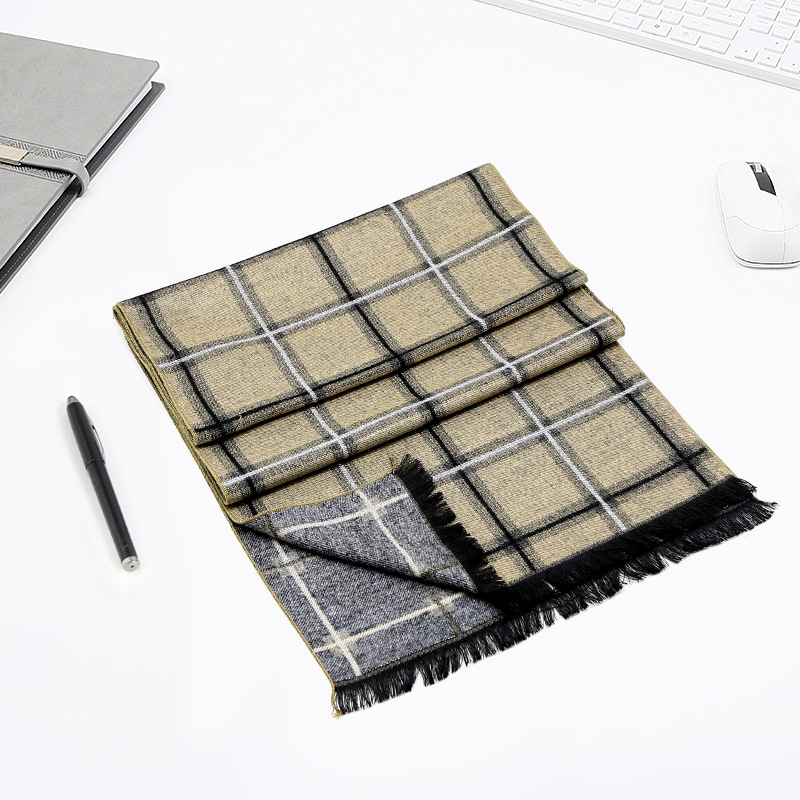 Men's brushed scarf winter warm scarf men's scarf dad scarf boyfriend scarf men's scarf wholesale