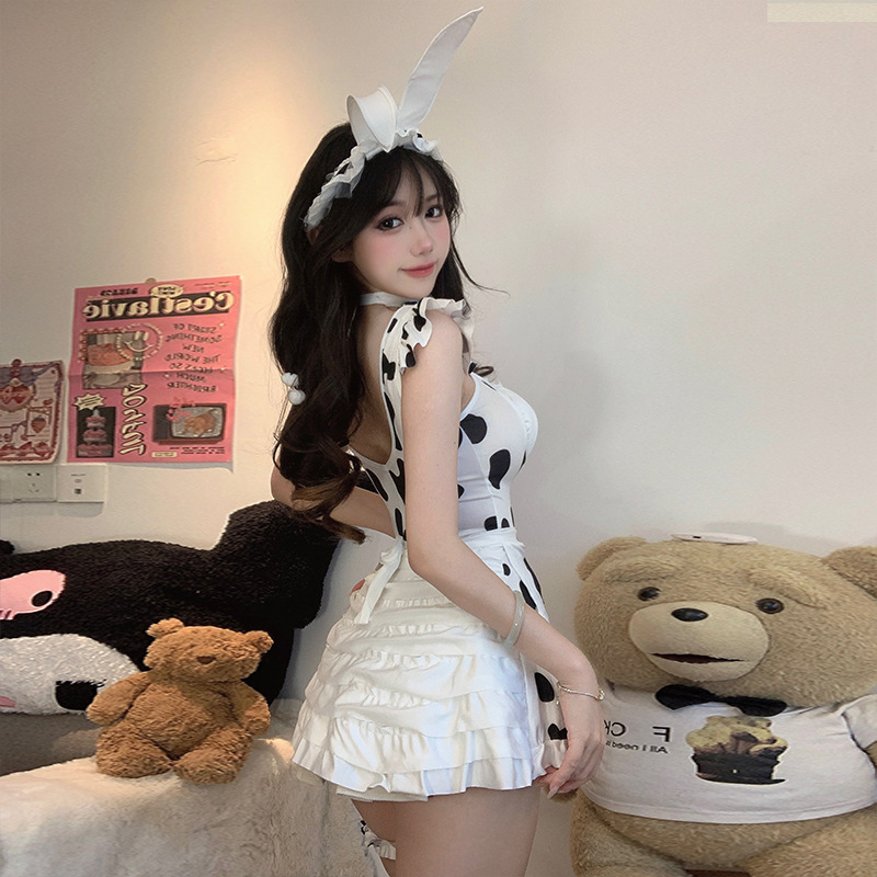 Bunny suit night show sexy cute cow maid Japanese style dress cute clothing sexy lingerie for women