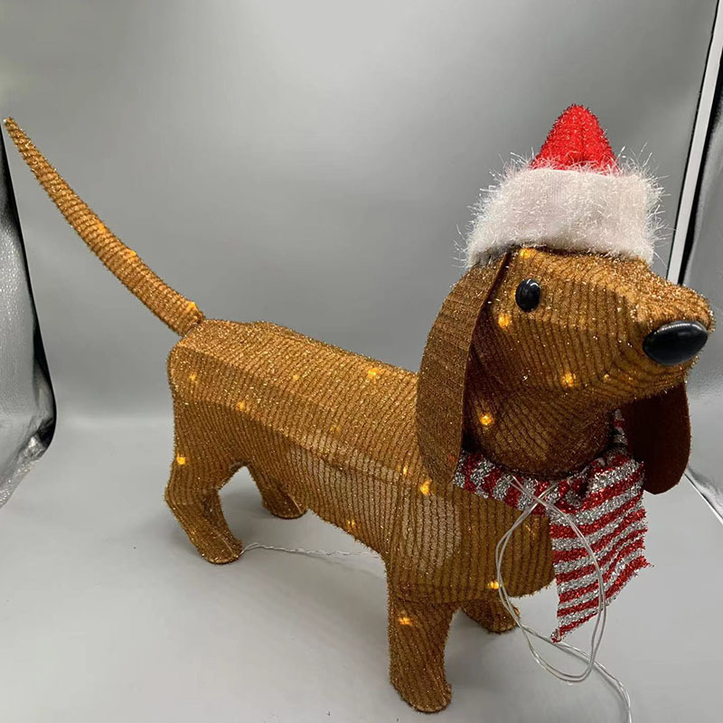 ダックスフント犬クリスマス屋外装飾ライト LED ストリングライト庭の装飾|undefined