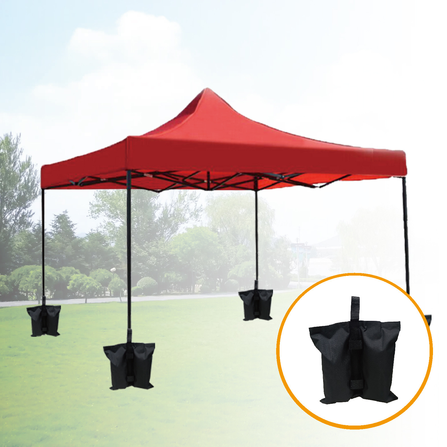 Tent fixed sandbag outdoor canopy awning advertising display shed windproof sand anti-collapse fixed sandbag Xidi