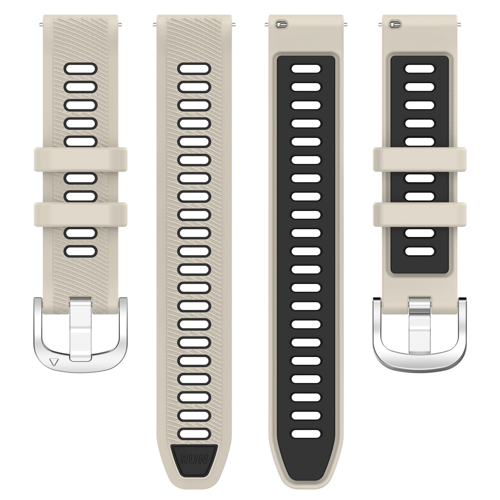 Xinyuan Shuntong applies Jiaming Forerunner265S/265 silicone strap 18/20/22mm double color strap