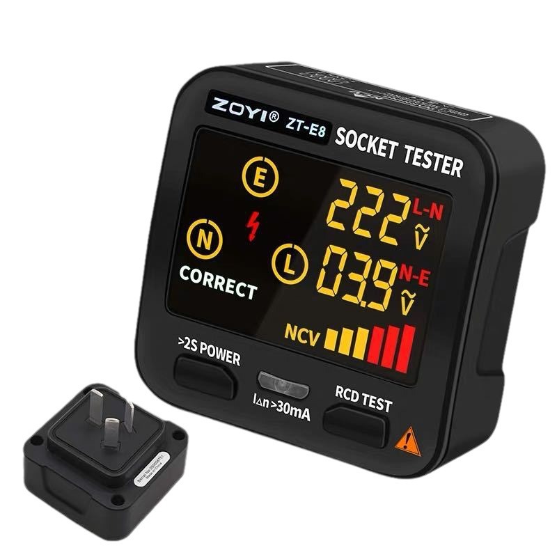 Socket tester ZOYI measuring pen power polarity electroscope leakage switch protection NCV measuring instrument