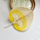 Yellow-bamboo fan 30*38cm