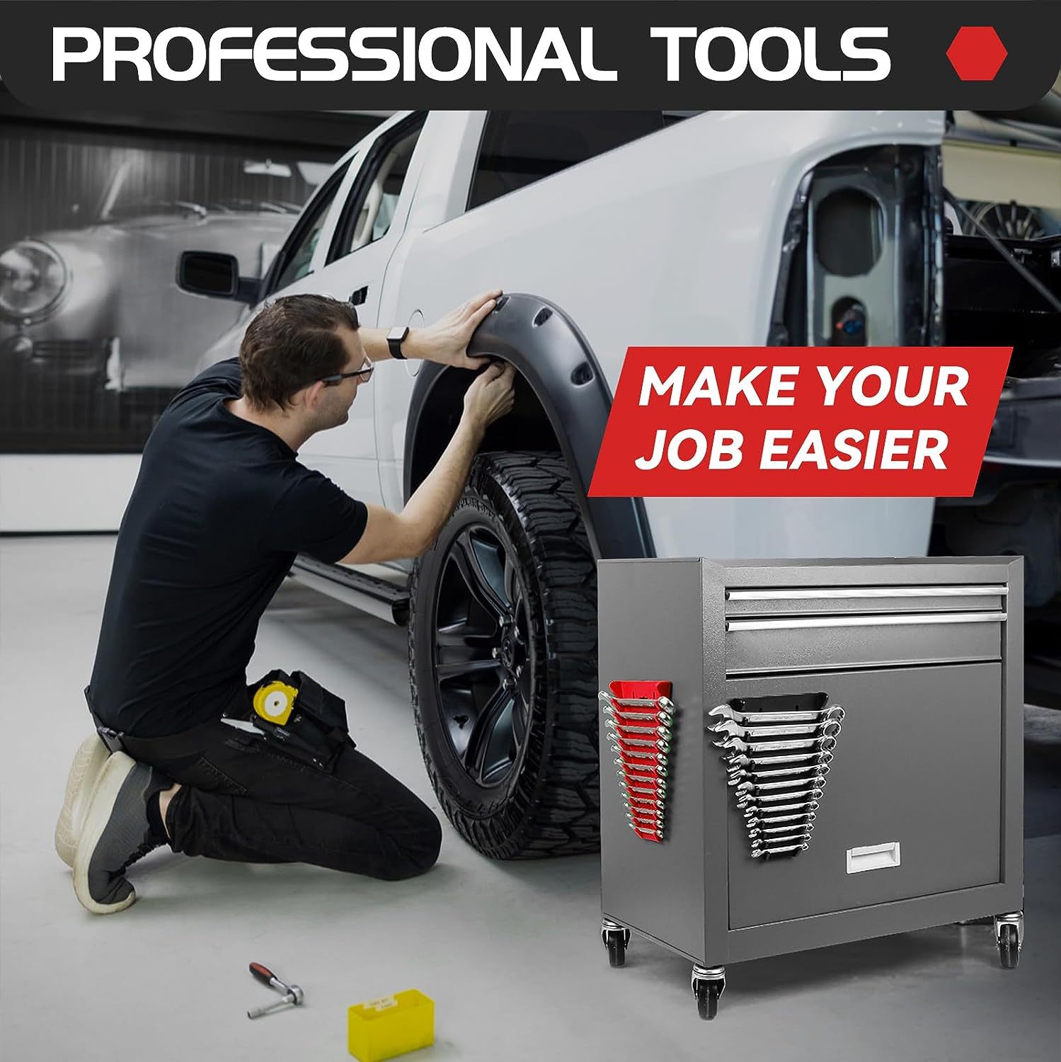 Wrench holder magnetic Wrench bracket movable Wrench storage rack tool bracket cross-border new product