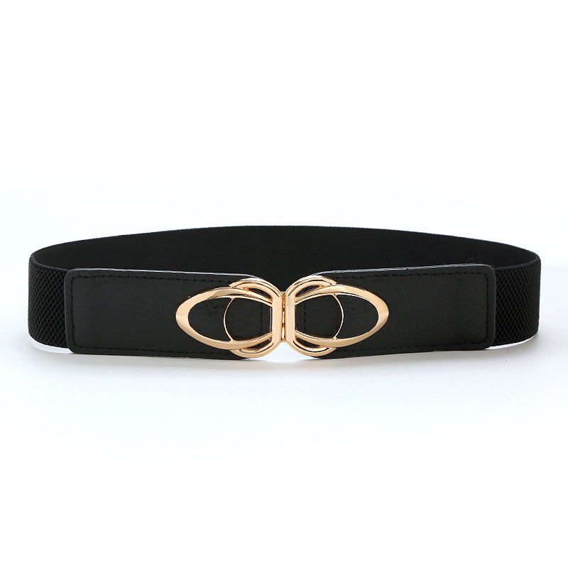 Summer Belt Decorative All-match Cross-border Spot Amazon PU Leather Buckle Elationate Body-shaping Bundle Women's Belt