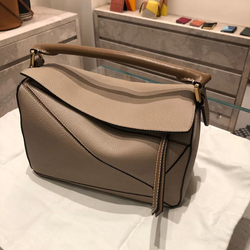 New Xi Mengyao mini Geometric Bag Cowhide Pillow Bag Portable Stitching Rhombus Bag Single Shoulder Crossbody Women's Bag