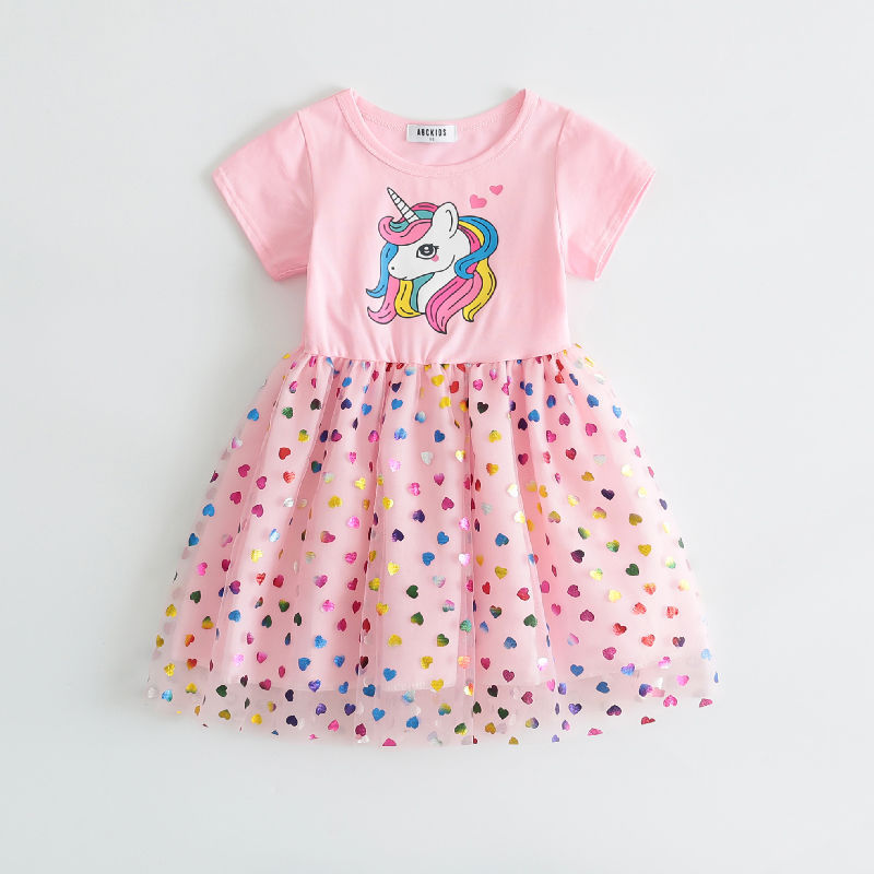 Girls' Summer Dress New 2025 Stylish dress Girl's Summer Princess Vacant Dress