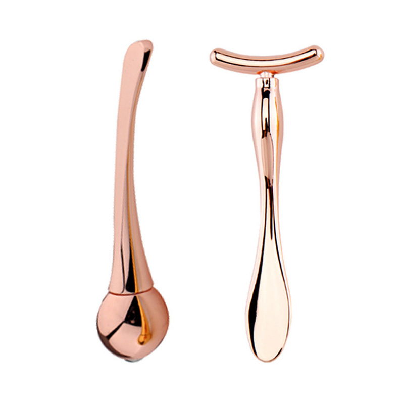 Cross-border metal ball eye cream stick facial massage instrument essence import massage stick set facial beauty stick wholesale