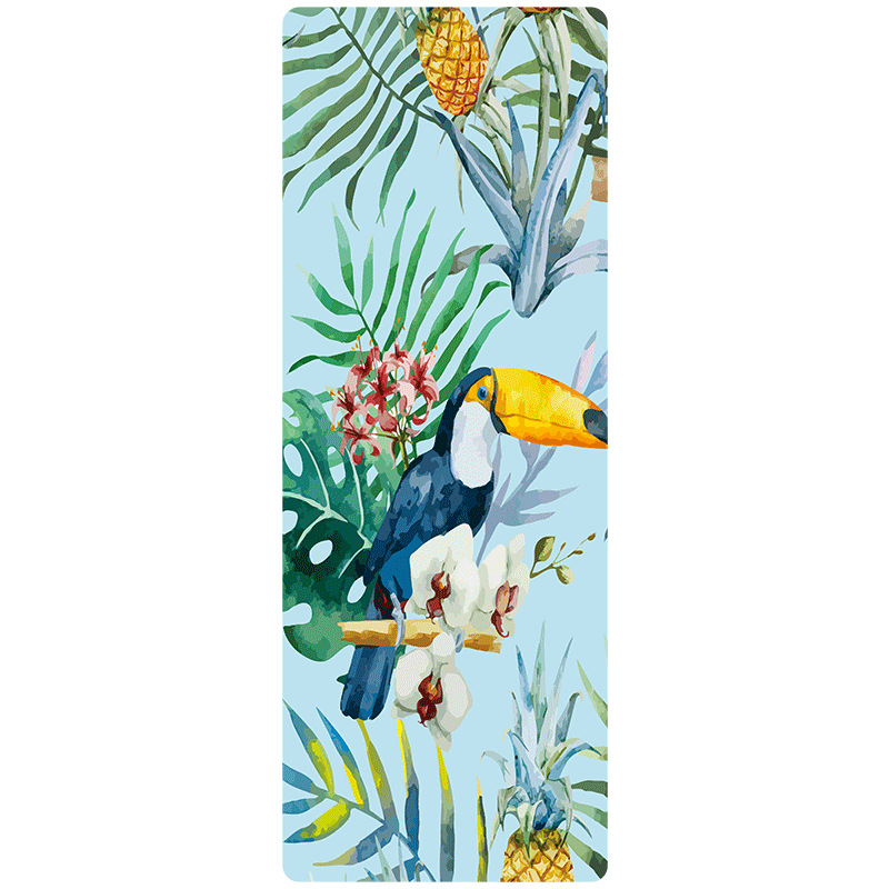 1MM Thin Foldable Yoga Cloth Portable Skid Yoga Mat Natural Rubber Suede Yoga Mat