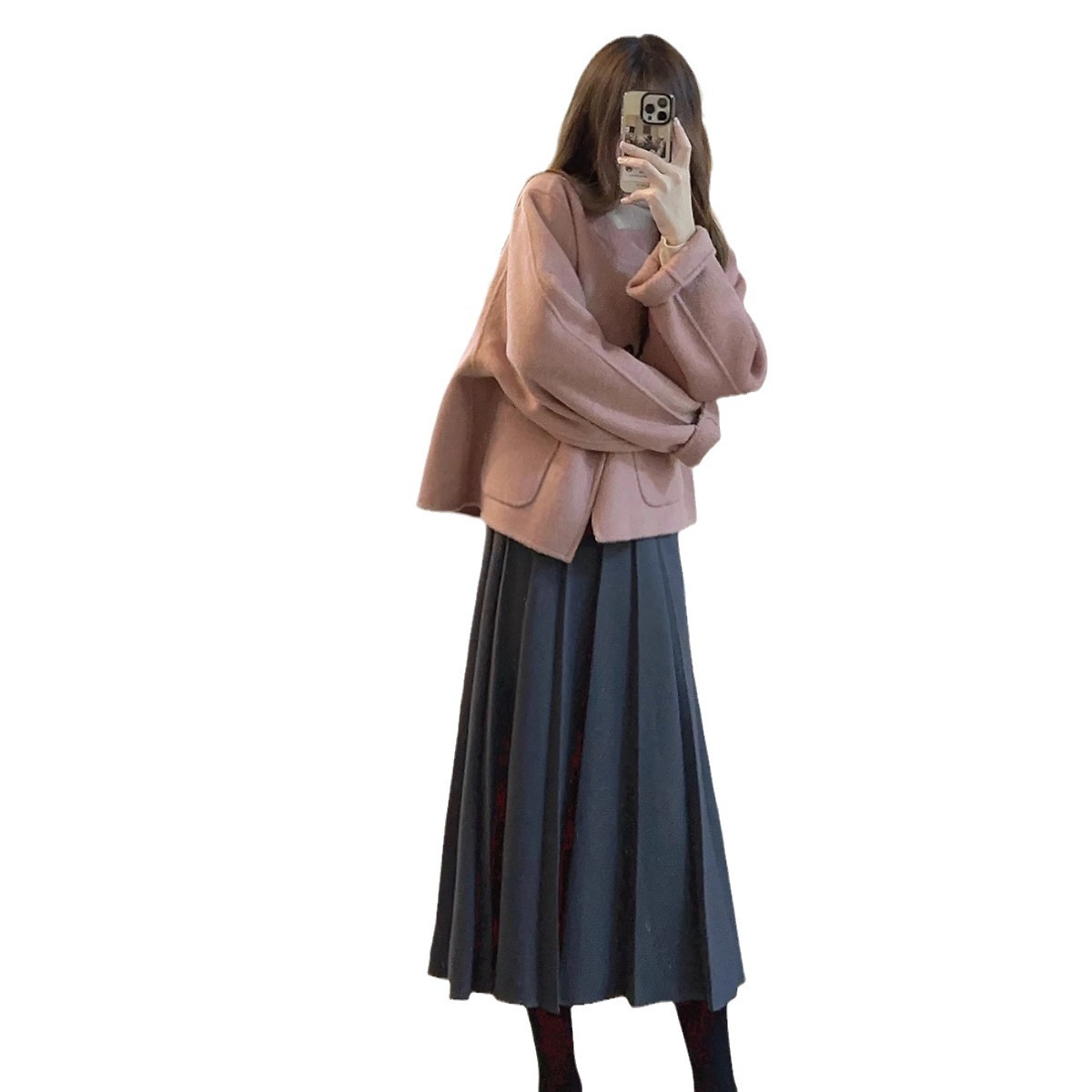 2024 autumn and winter New  style short coat women's unique super nice high-end sense small Korean style popular Woolen_voghion.com