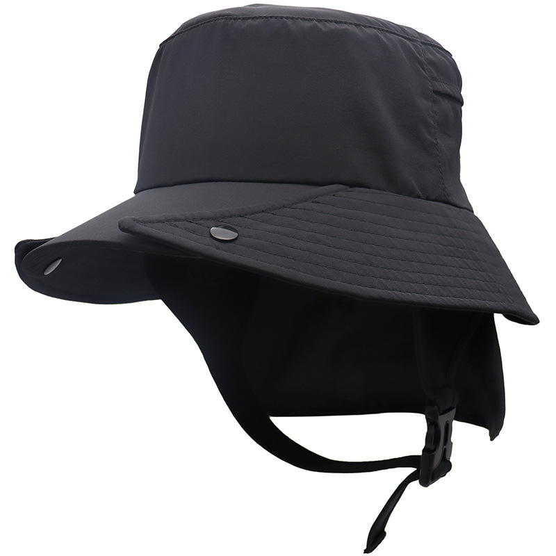 UPF50 detachable fisherman hat riding wild adventure fishing quick-drying cap sunscreen neck protection surfing cap cross-border