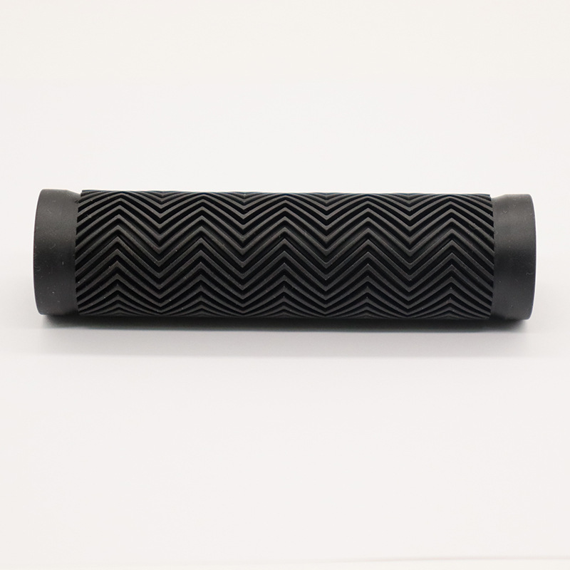 Factory wholesale bicycle water pattern handle set soft rubber single double mountain bike rubber handle set folding road car stroller