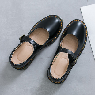 2022 Summer New Small Leather Shoes Women's Japanese Style Retro Mori Women's Spring College Style Shallow Mouth Flat Retro Shoes
