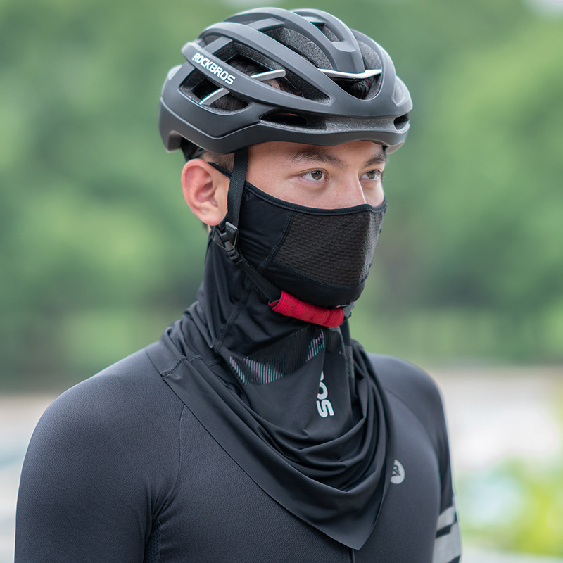 Locke Brothers Sunscreen Mask Ice Silk Turban Riding Scarf Headgear Face Covering Thin Men's and Women's Anti-ultraviolet Summer
