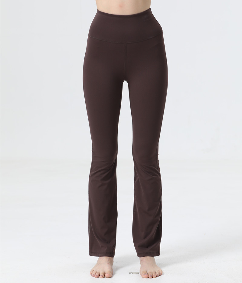 SWIFT SPEED Women's Flared Pants Sports Slim High Elastic Yoga Pants Casual Naked High Waist Pants
