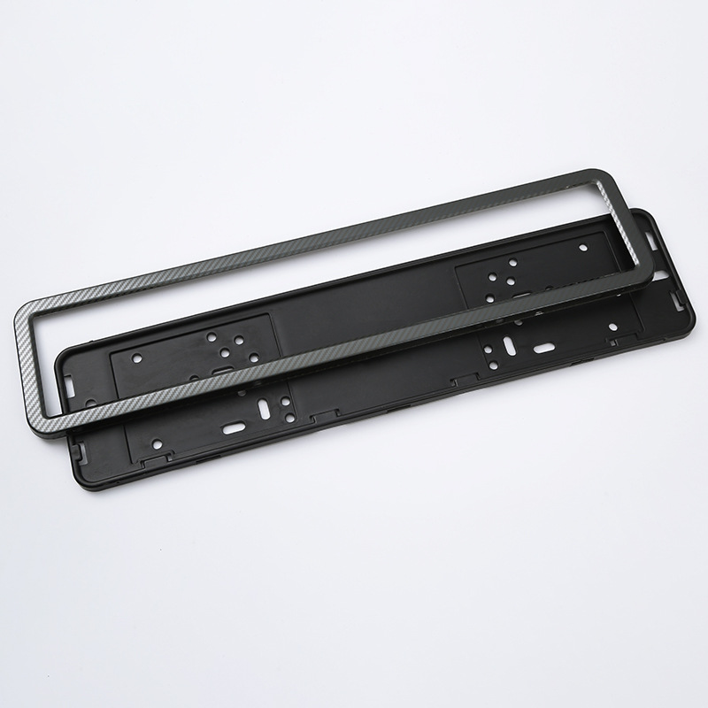 Cross-border license plate frame wholesale multi-specification license plate frame matching accessories European gauge stainless steel carbon fiber car license plate frame