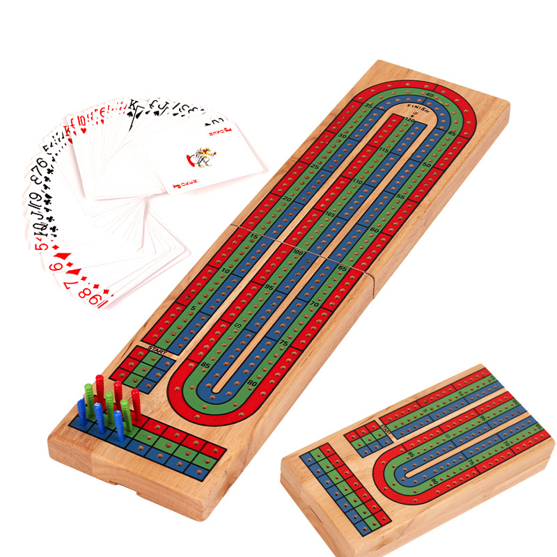 Трансграничная критическая карточная игра счет очков настольная игра Cribbage из массива дерева настольная игра для вечеринок