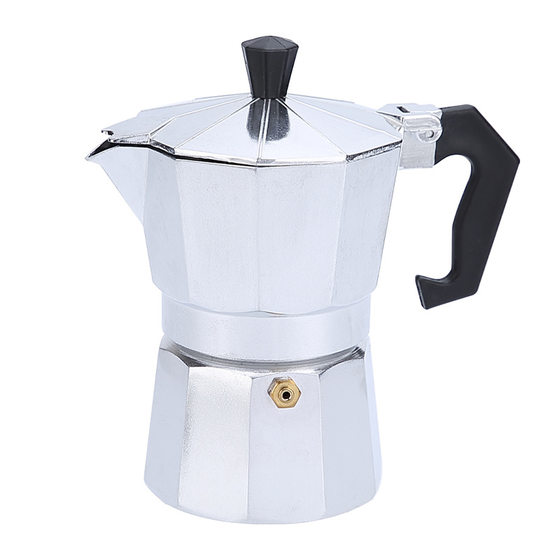Cross-border explosions Italian aluminum mocha pot European coffee appliance octagonal mocha coffee pot spot wholesale