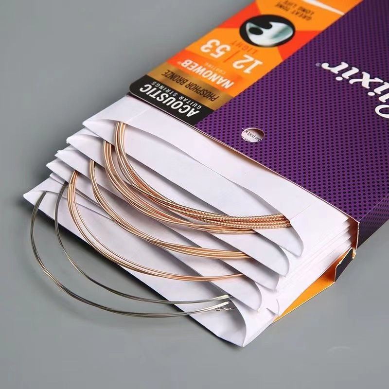 Guitar Strings 11027 11052 16027 16052 Folk Guitar Strings Wood Guitar Brass Phosphor Bronze Strings
