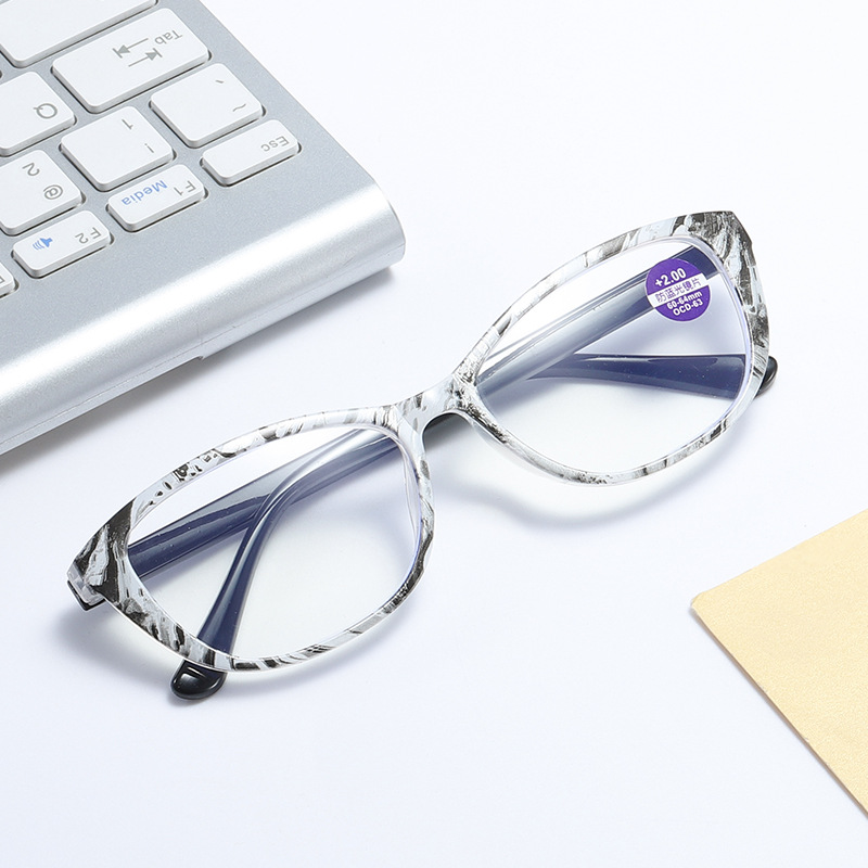 Fashion printed anti-blue light reading glasses wholesale HD wear-resistant reading glasses for men and women in the elderly glasses 851