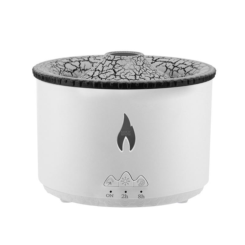Cross-border volcanic aromatherapy machine flame humidifier air diffuser ultrasonic essential oil fog gas humidifier wholesale