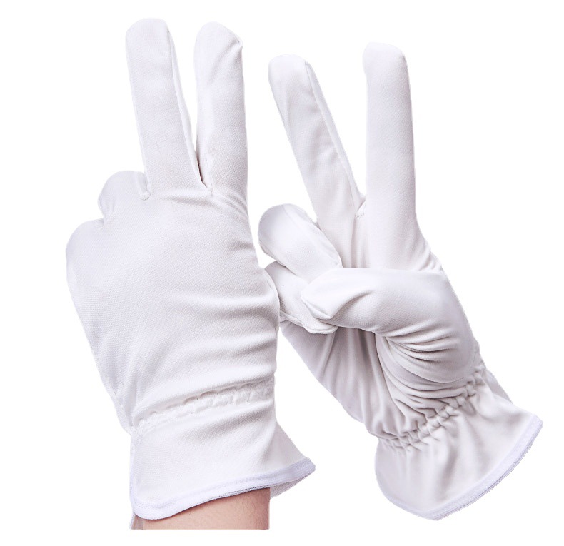 Ultra-fine Dust-free Cloth Gloves Jewelry Watch Glasses Head Pieces Exhibition Etiquette Dust-free Clean Anti-static Gloves