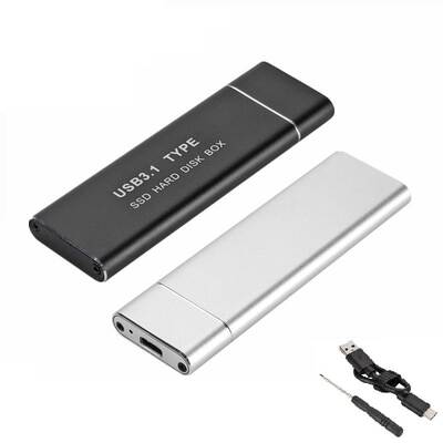 Type C USB3.1 TO M.2 NGFF solid state hard disk box M.2 SSD TO USB mobile box aluminum alloy