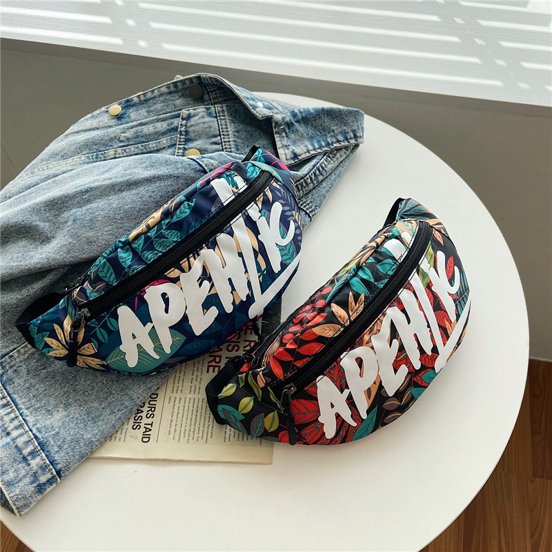 New Fashion Brand Men's and Women's Chest Bag Single Shoulder Crossbody Bag Single Shoulder Bag Motorcycle Korean Style Casual Small Waist Bag Men's Bag Fashion