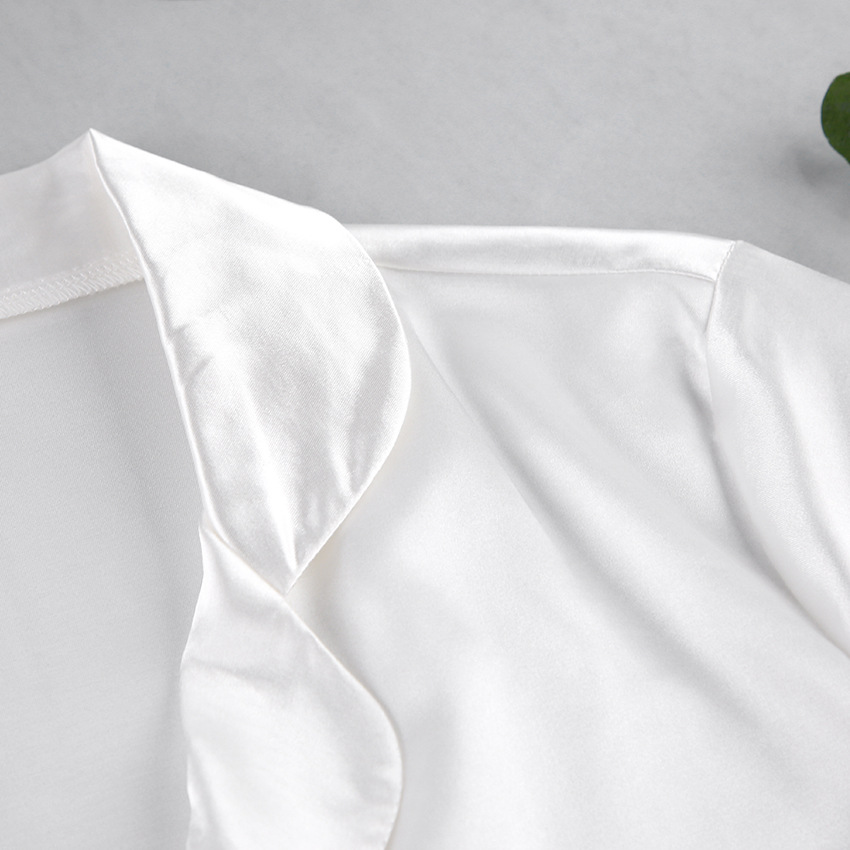 Φθινόπωρο 2024 Ευρωπαϊκές και Αμερικανικές Πιτζάμες από Μεταξωτό Πάγο Μόδα Πουκάμισο με Φτερά Στρουθοκαμήλου Παντελόνι Χαλαρά Δύο Τεμαχίων Ρούχα Σπιτιού από Φτερά για Γυναίκες_voghion.com