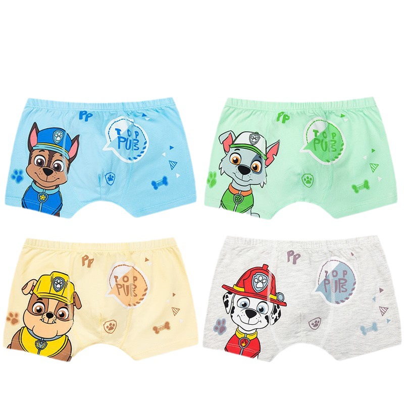 Wang Wang team boys underwear cotton children's boxers baby cartoon bottoms boxers men's underwear wholesale