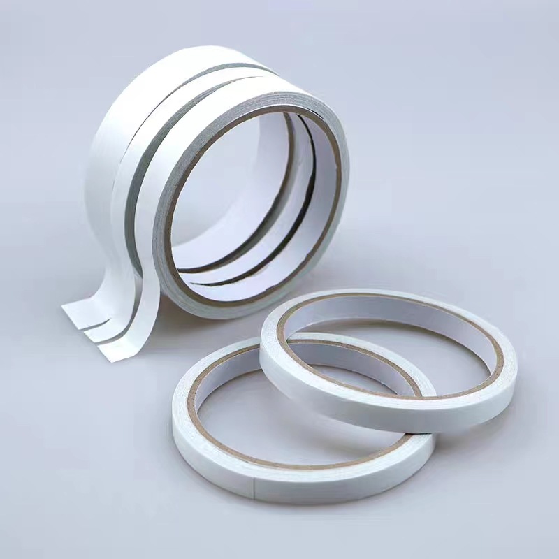 Factory wholesale high viscosity white double-sided adhesive student handmade strong transparent double-sided adhesive tape office stationery supplies