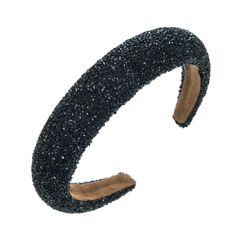 Heming new style headband European and American fashion light luxury full diamond pearl headband women's Korean-style elegant face wash headdress wholesale