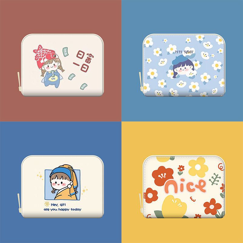 Anti-degaussing card holder women's cute bank card credit card student coin purse multi-functional multi-card high-end card holder