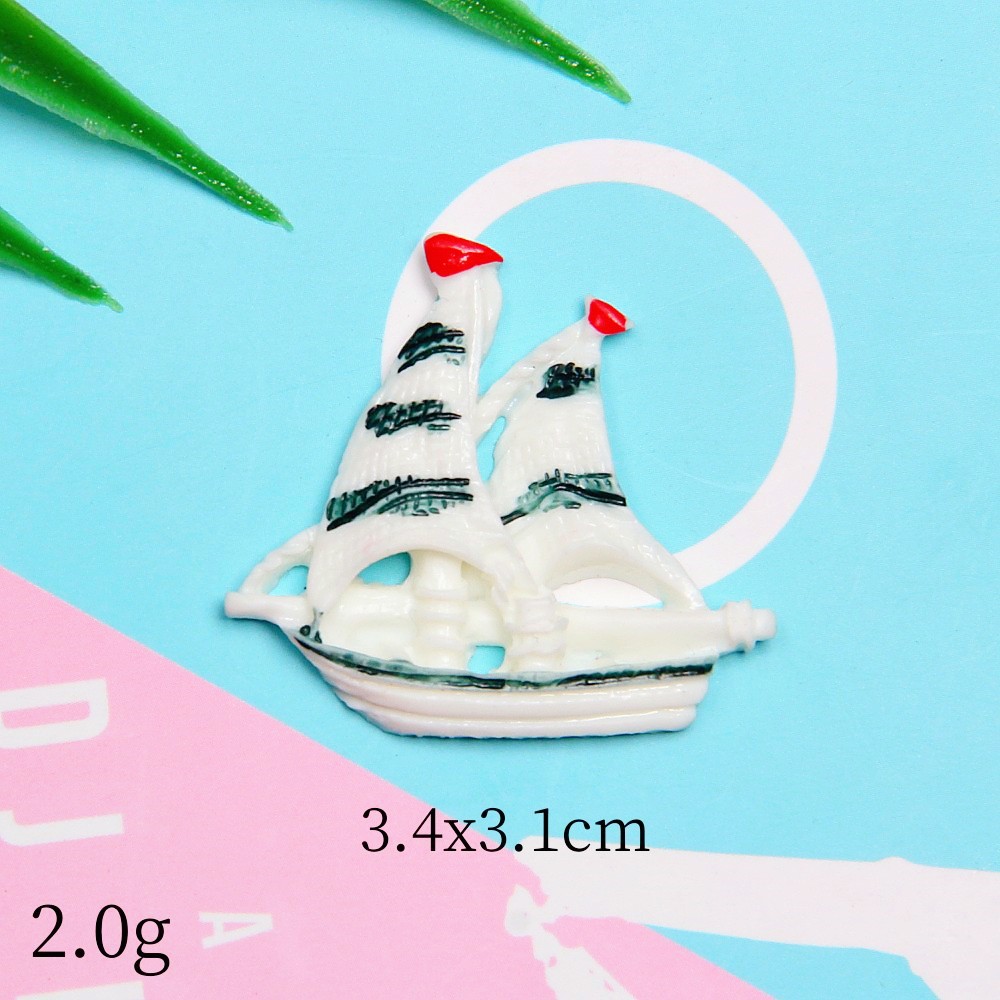 Ocean wind resin accessories DIY goo card accessories cream glue shoe buckle accessories cross-border explosions