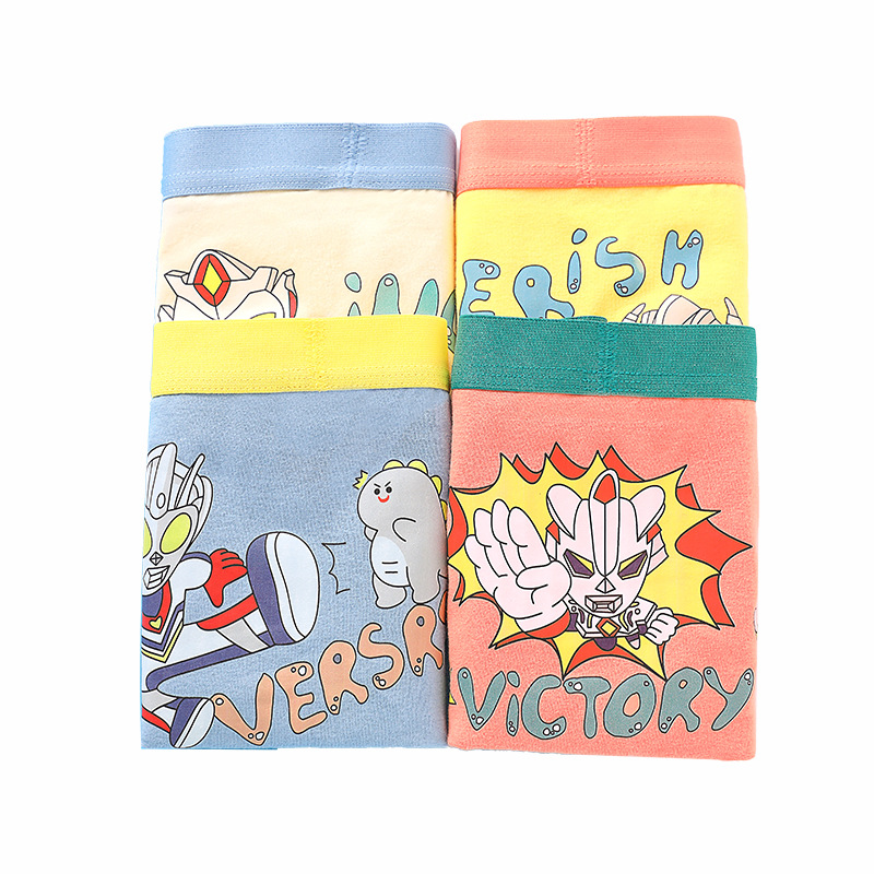 Children's Underwear Male Anime Cartoon Cotton Boys' Boxer Animal Children's Wear Boxer Boys' Underwear
