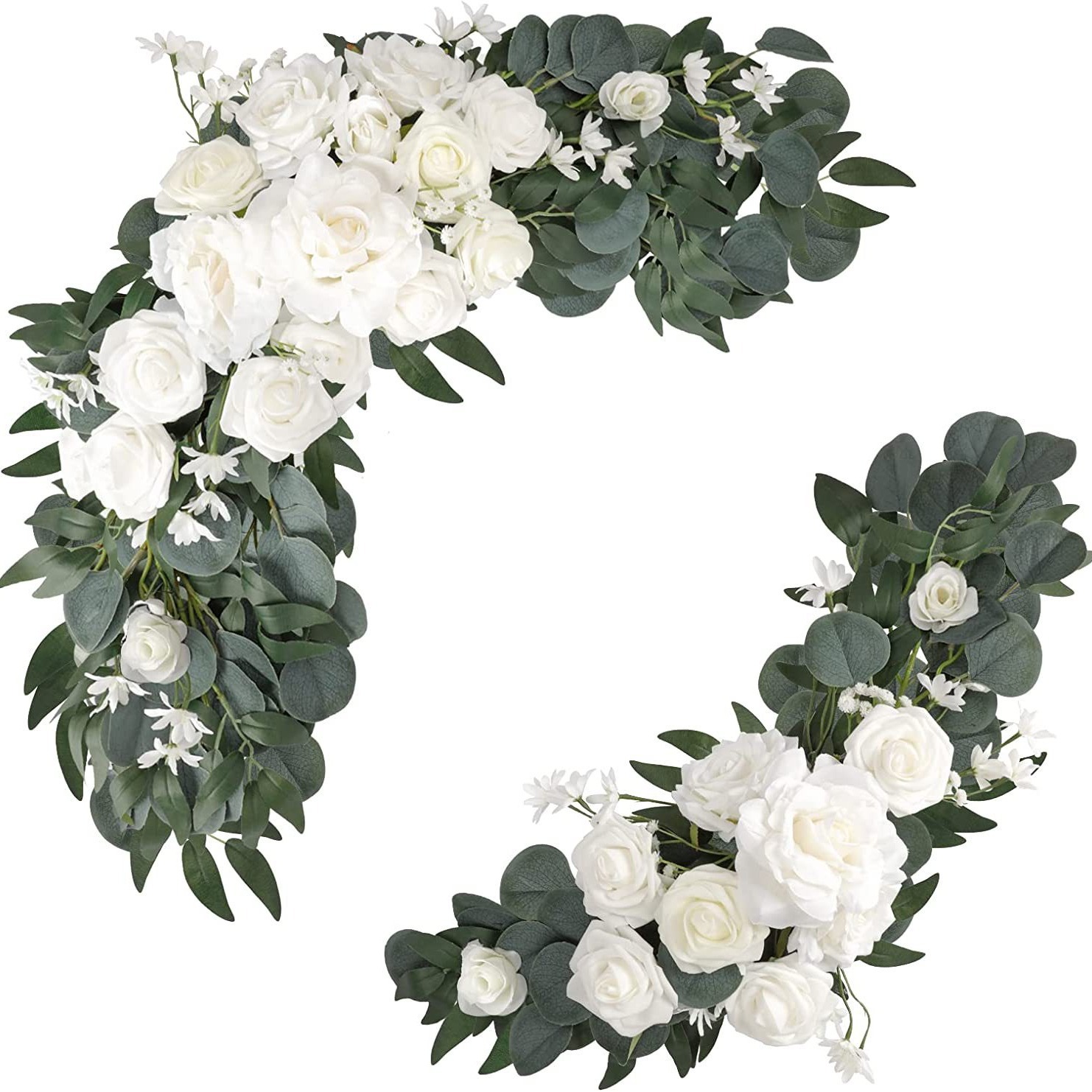 Artificial flower wedding arch floral welcome area decoration outdoor arch floral arrangement welcome flower artificial flower wholesale