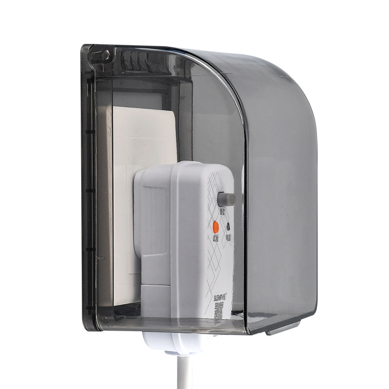 Increase Waterproof Box 86 Model Switch Socket Waterproof Box Bathroom and Toilet Socket Black Waterproof Protection Cover