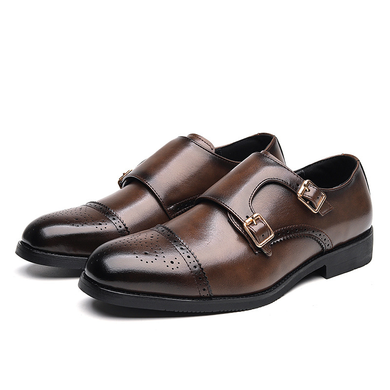 Fabrik Großhandel ein Paar Lieferung Außenhandel Brogue Low-Top Lederschuhe Mode britischen Stil Business formale Kleidung lässig Herrenschuhe_voghion.com