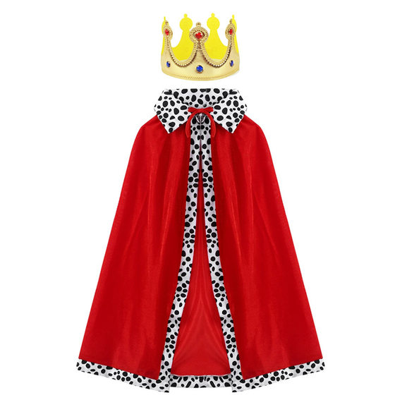 Halloween Cloak Kids Adult King Prince Pro Games Party Show Christmas Cloak Red Cloak Shawl