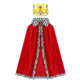 Halloween Cloak Kids Adult King Prince Pro Games Party Show Christmas Cloak Red Cloak Shawl
