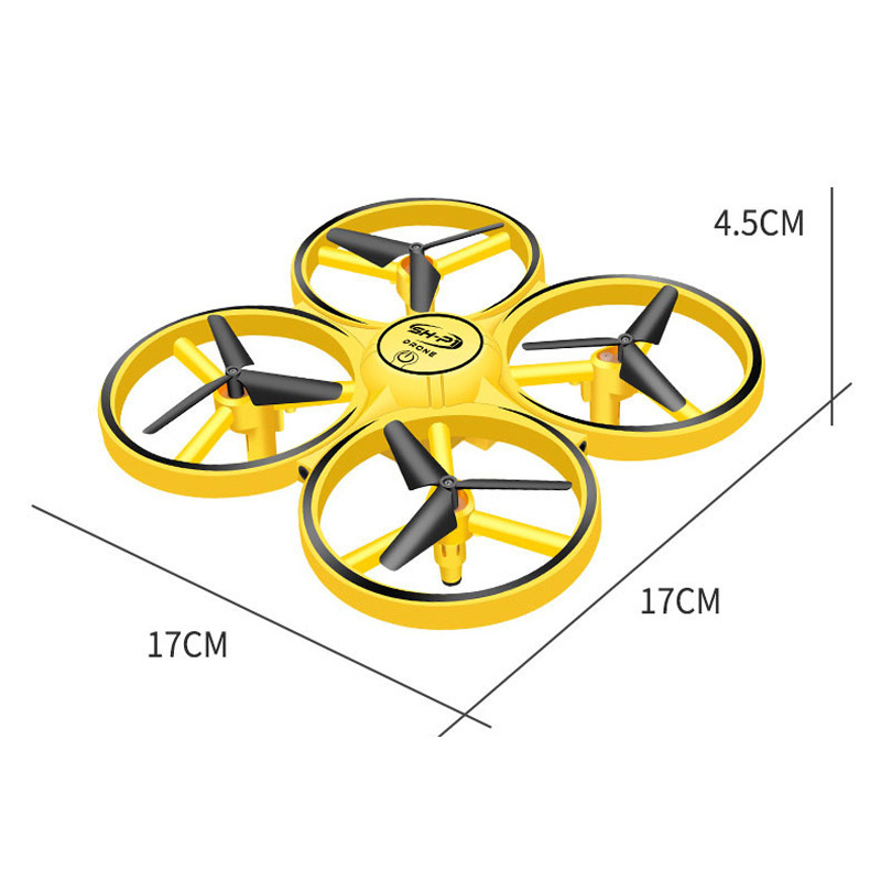 重力感知 4 軸ホバリング Ufo 回避リモコンドローン発光おもちゃの飛行機ハンドジェスチャー制御|undefined